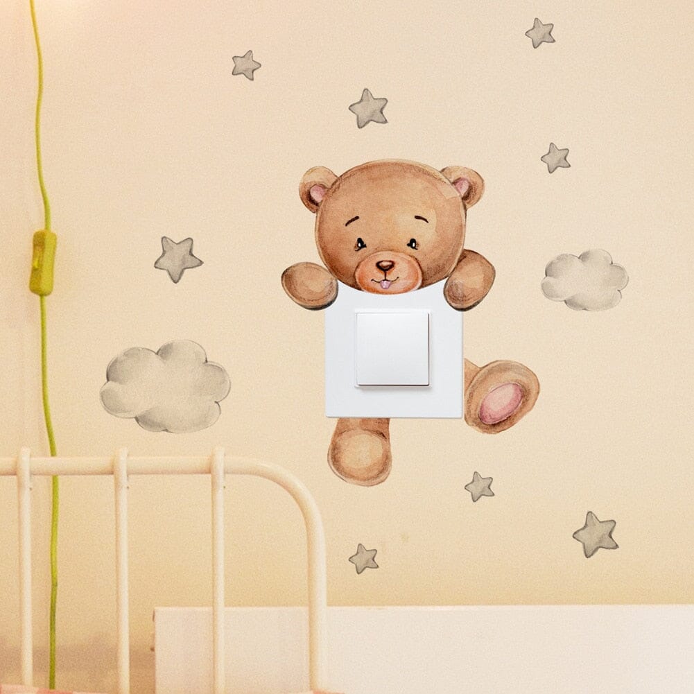 Stickybear™ - Sticker ourson décoratif | Chambre d'enfants - Foibe Beauté