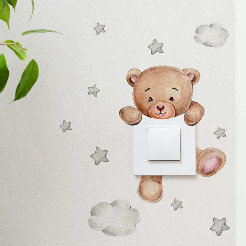 Stickybear™ - Sticker ourson décoratif | Chambre d'enfants - Foibe Beauté