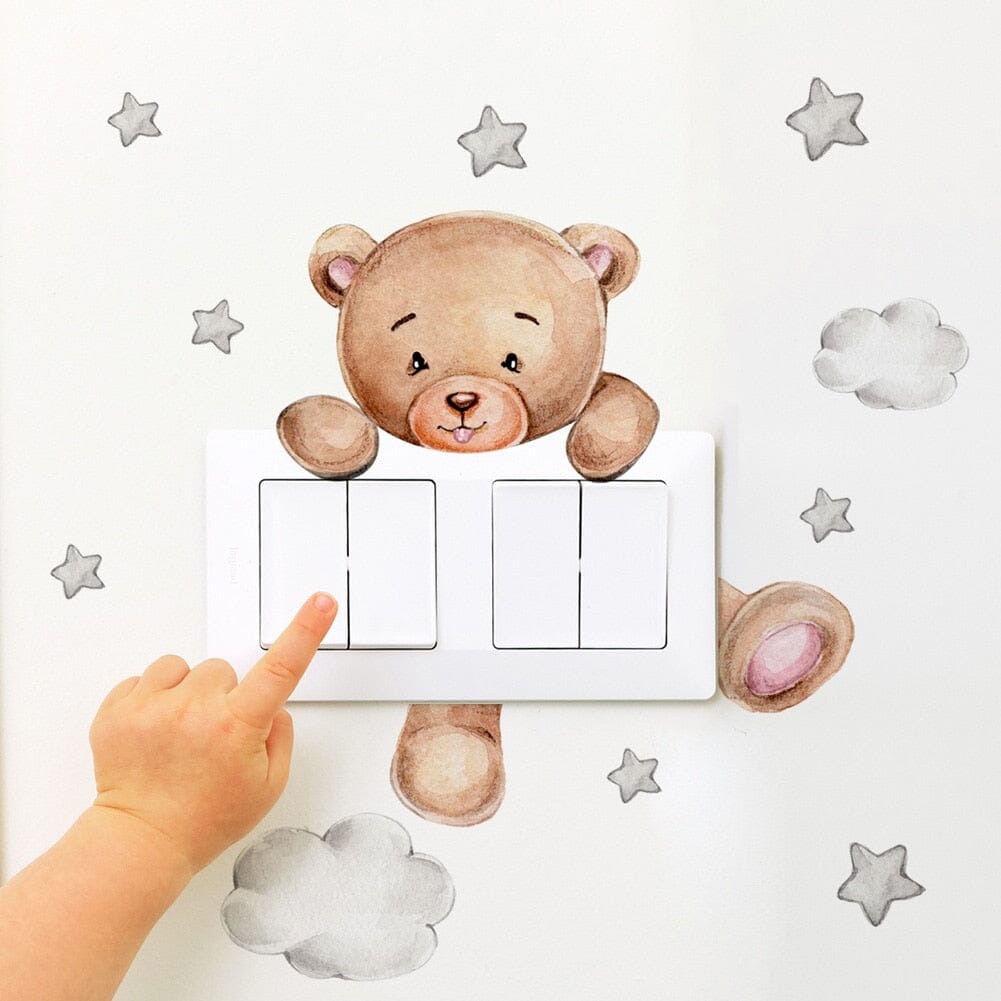 Stickybear™ - Sticker ourson décoratif | Chambre d'enfants - Foibe Beauté