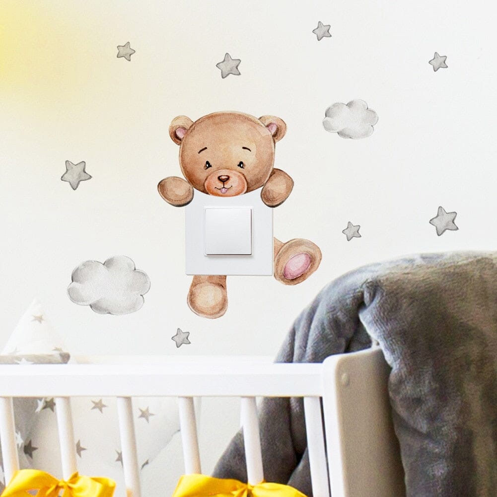 Stickybear™ - Sticker ourson décoratif | Chambre d'enfants - Foibe Beauté