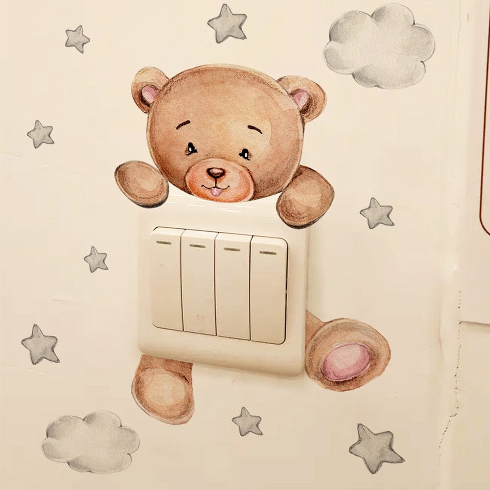 Stickybear™ - Sticker ourson décoratif | Chambre d'enfants - Foibe Beauté