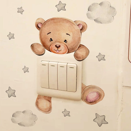 Stickybear™ - Sticker ourson décoratif | Chambre d'enfants - Foibe Beauté